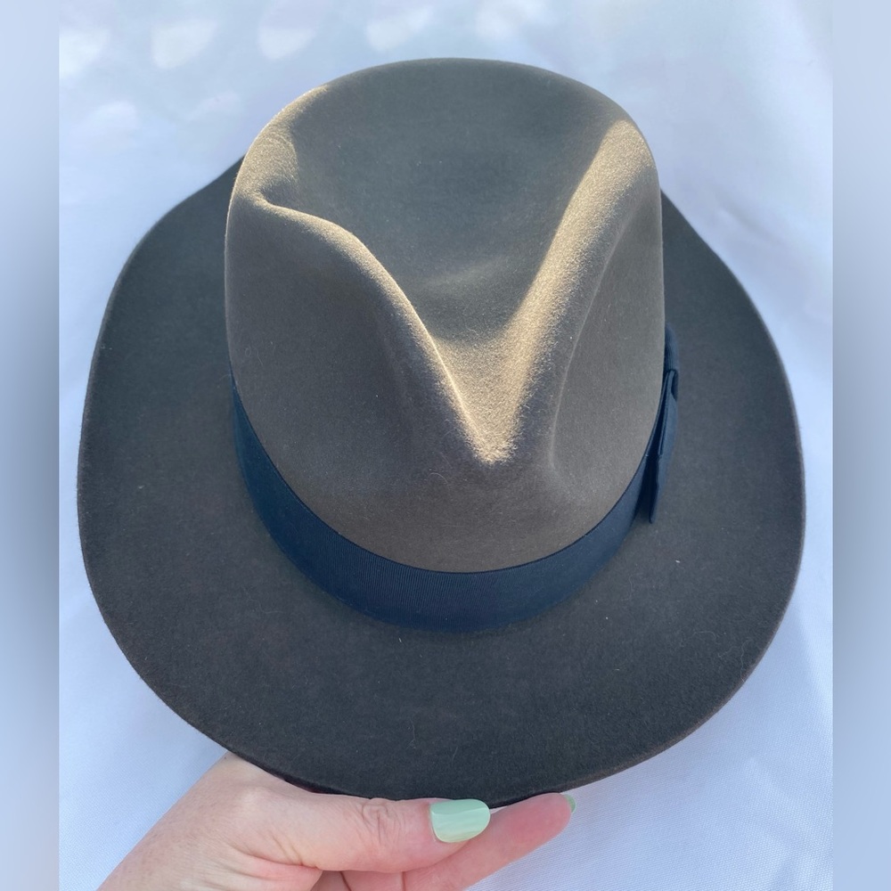 Stetson Cowboy Hat The Gun Club Cabelas Three Forks Hat Size 54 Size 6 3/4 - Picture 9 of 17